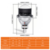 12V/24V 3 Inch Built-in Driver Dual Beam Led Projector Lens Headlight bulbs