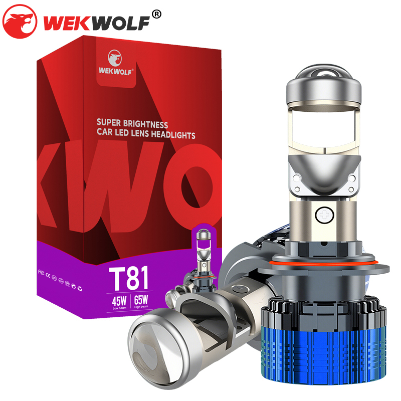 T81 Series | 84W 8400LM Mini Projector Lens Auto LED Headlight Bulbs