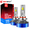 Wholesale High Lumen 24000LM 6000K Cool White LED Headlamp Bulbs for Car V60 9005/HB3