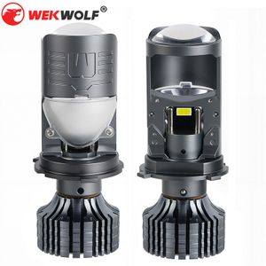 Waterproof Fanless 80W/100W LED Car Headlight With Mini Projector Lens H4 