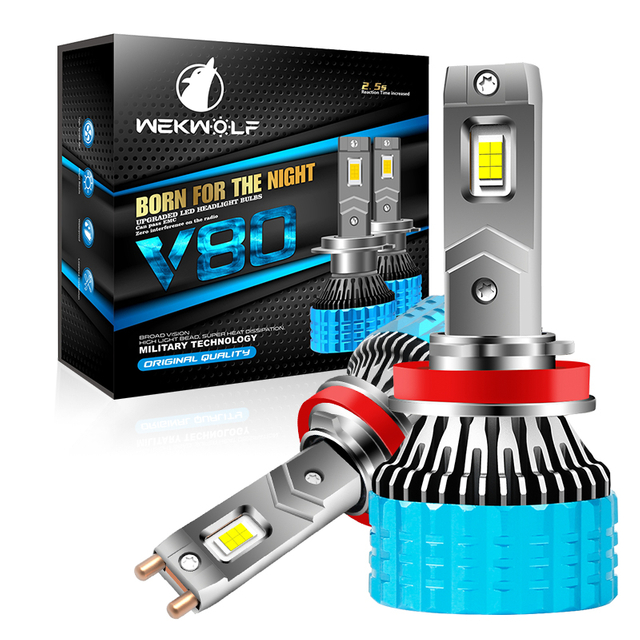 OEM ODM High Power 180W Dual Copper Tube Waterproof 12V-24V LED Headlight Bulbs for Car