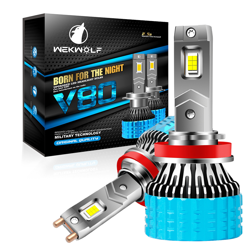 OEM ODM High Power 180W Dual Copper Tube Waterproof 12V-24V LED Headlight Bulbs for Car