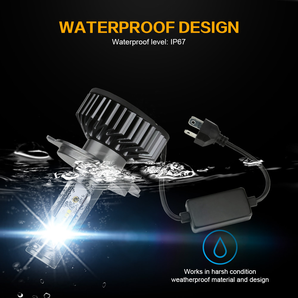 waterproof h7 led headlight conversion kit