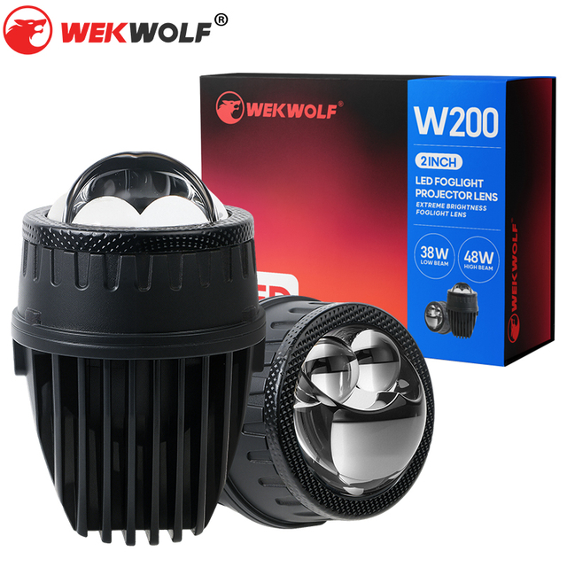 Wholesale 2-inch Dual Direct Dual Beam Bi Projector Lens Led Fog Light for Car