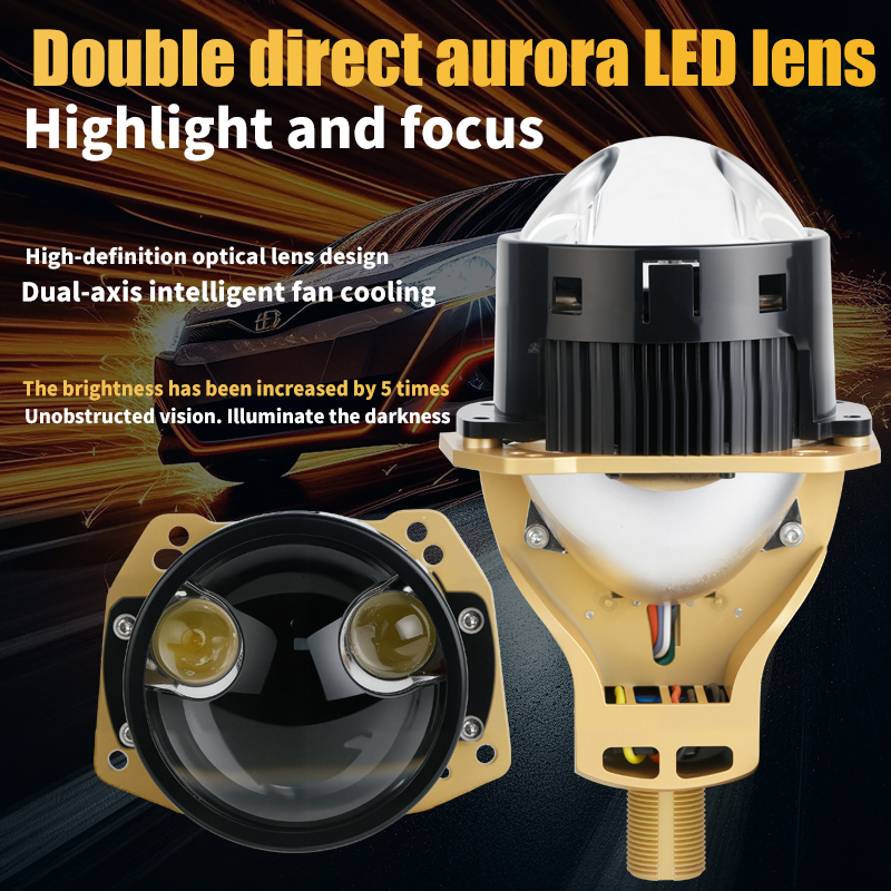 T14 Series | 3 Inch High Low Beam Non Destructive Double Cup RHD LHD Bi Led Projector Lens LED Headlight Bulb