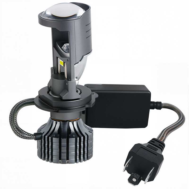 Waterproof Fanless 80W/100W LED Car Headlight With Mini Projector Lens H4 