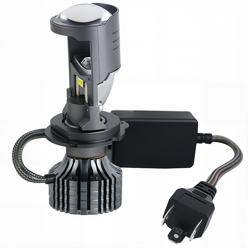 Waterproof Fanless 80W/100W LED Car Headlight With Mini Projector Lens H4 
