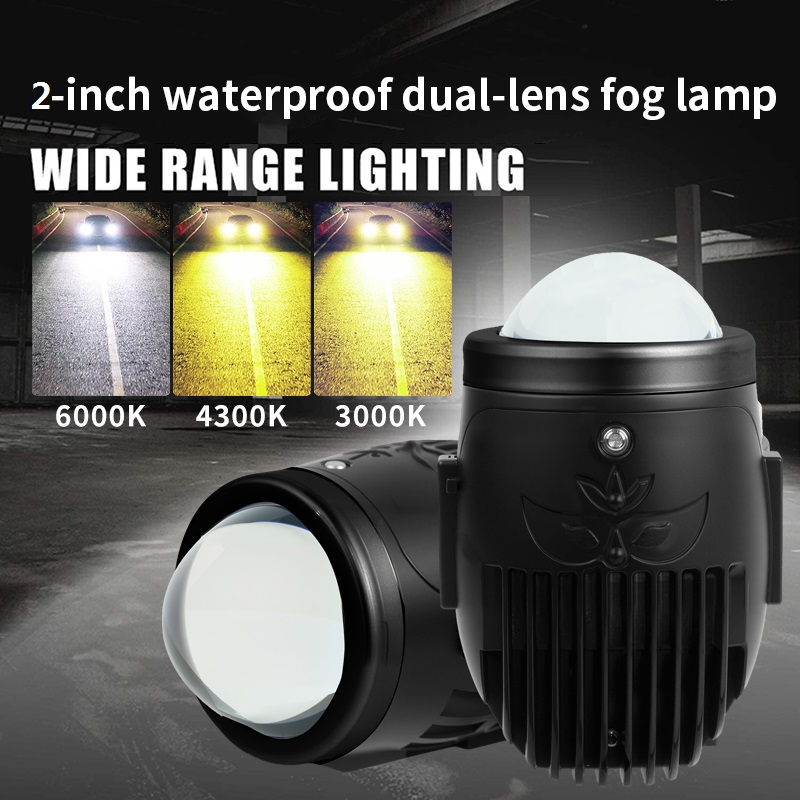 2 Inch OEM 12V 24V Bi Projector Lens Fog LED Light for Car