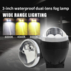 Wholesale 3inch Double Cup Dual Light Dual Direct-Projection Lens Fog LED Lights