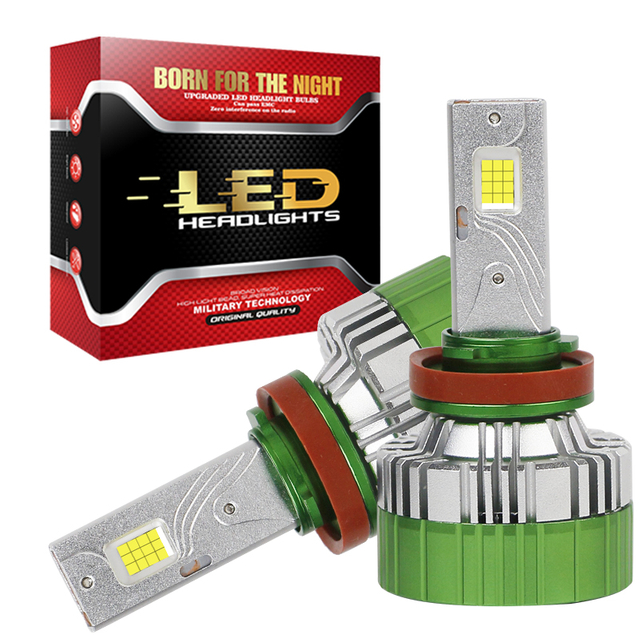 Factory Direct Sales Three Copper Tube High Power 260W 26000LM Wide Voltage 12V-24V LED Headlight Bulbs for Cars & Trucks