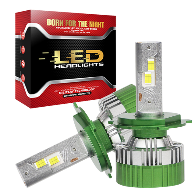 Customized Super Bright 260W 26000LM 4575 Chips 12V-24V Three Copper Tube LED Headlight Bulbs for Cars & Trucks