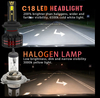 C18 Series | Upgraded LED Headlight Bulbs Replacement 6000K Cool White 10000LM 56W Plug and Play Car Light Bulbs