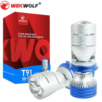  T91 Series | 12V High Low Beam Dual-head Laser Design LED Headlight Bulbs with Hd Projector Lens