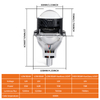Factory Customization 156W High Power 3 Inch Bi Led Projector Lens headlights for Car 