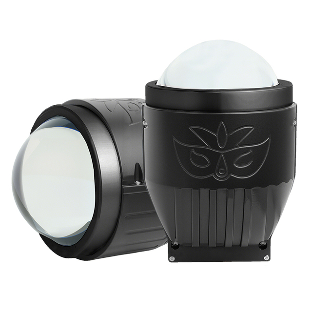 Customized 3 Inch White Yellow Light Mixed Tricolor High Low Beam Led Projector Lens Fog Light