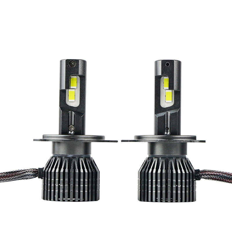 Durable Aluminum Black LED Headlight Bulb V45 H4 with High And Low Beam 