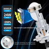T82 Series | 24W 3000LM Plug and Play 1:! Mini Size Wireless H7 Projector LED Headlight Bulbs for Car