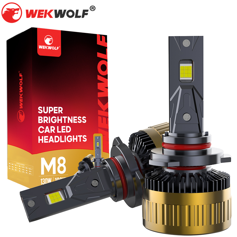 High Power 130W LED Headlight Bulbs 9005/HB3 with Canbus