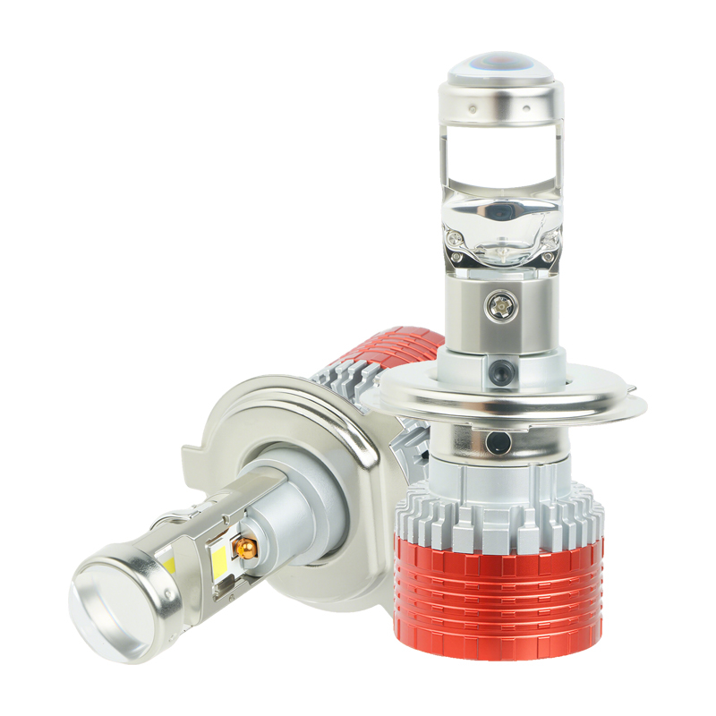 T93 Series | All in One High/Low Beam Plug and Play Mini Projector Lens LED Headlight Bulb H4