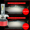 Factory Direct Sales 140W Dual Copper Tube 6000K Pure White LED Car Headlight Bulbs.
