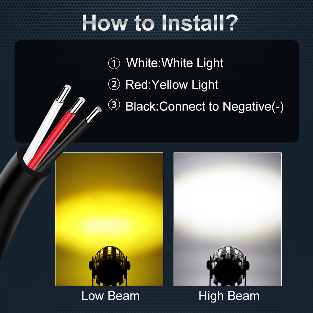 how to install motorcycle lights