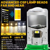 Color Changing 6000K 4300K 3000K 3-color Mini Projector Lens LED Headlight Bulbs With Remote Control