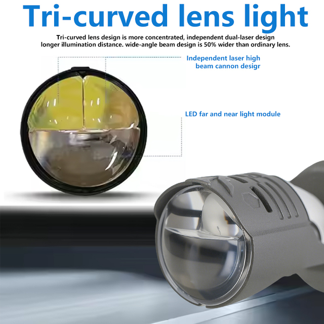  T91 Series | 12V High Low Beam Dual-head Laser Design LED Headlight Bulbs with Hd Projector Lens