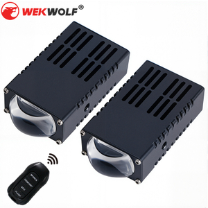 All in One Wireless Novelty Design Black LED Headlight Bulb X8 H7