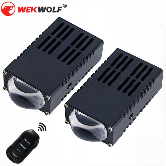All in One Wireless Novelty Design Black LED Headlight Bulb X8 H7