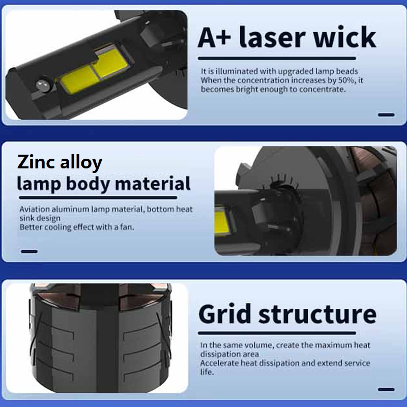 150W 15800LM Car Led Headlight OEM ODM Linear Decoding, Wholesale/Bulk