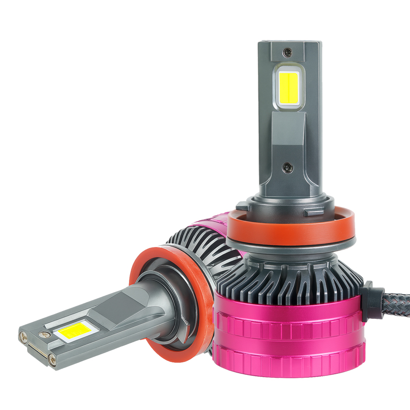 OEM/ODM Dual Copper Tube Super Bright 13000LM 120W Tri Color Temperature Auto Led Headlight Bulbs