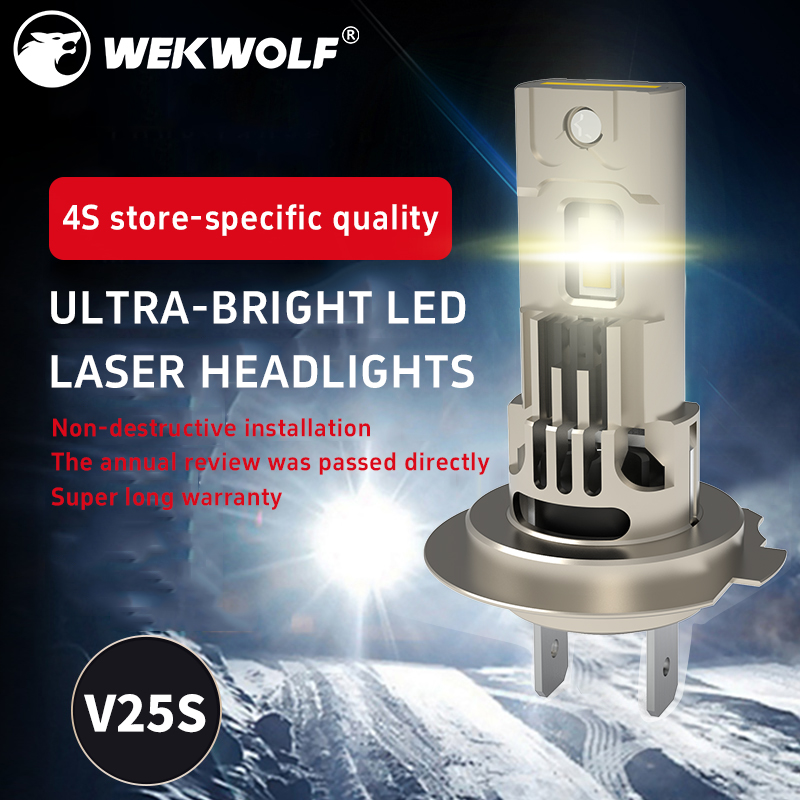1:1 Size 70W 7000LM Plug and Play Non-Polarity All-in-One Car LED Headlight Bulb H7