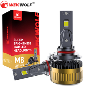 Replacement Light Bulb 130W 13000LM LED Headlight Bulbs 9012 HIR2
