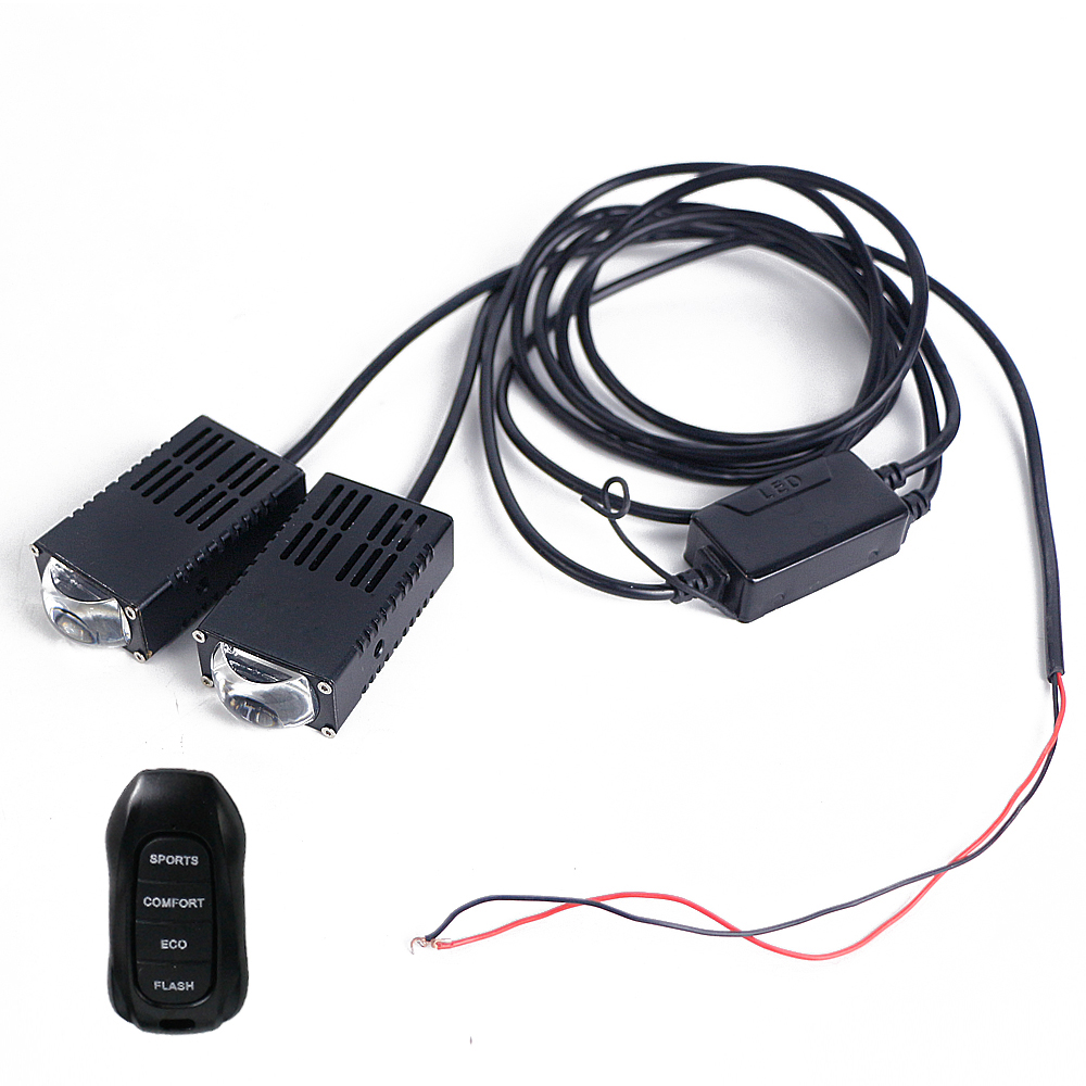 All in One Wireless Novelty Design Black LED Headlight Bulb X8 H7