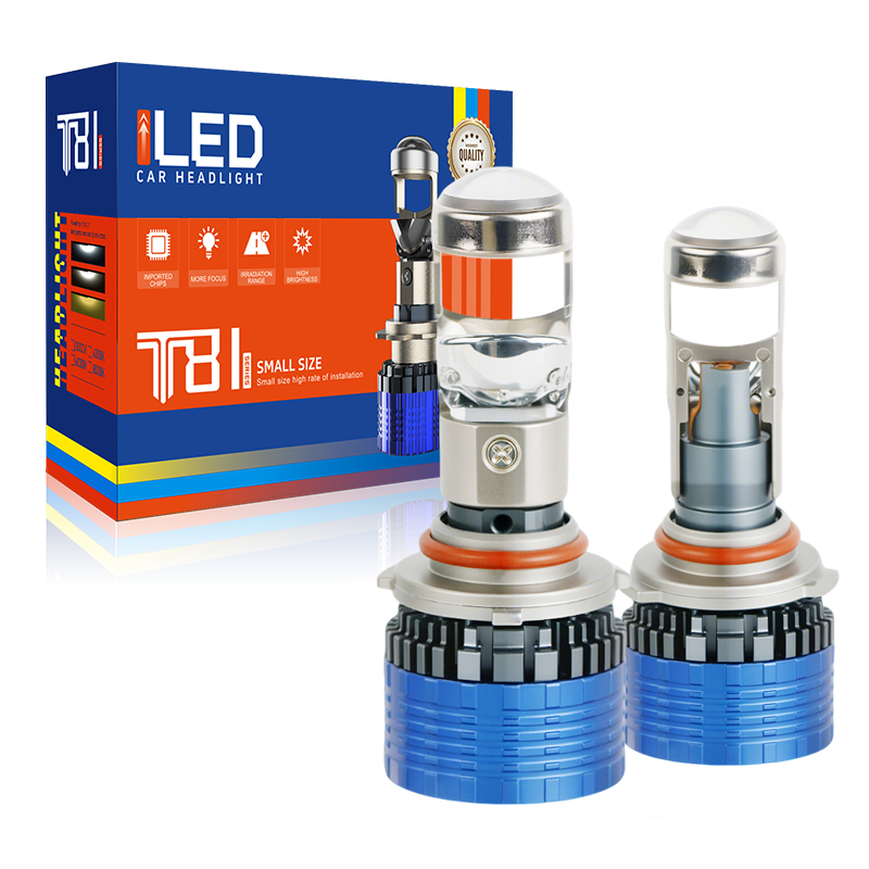 84W 6000K Upgrade Auto Front Lights Small Projector Lens Car Led Headlight Bulbs for Universal