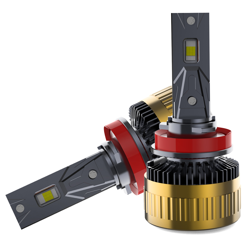 H11 H9 H8 LED Headlight Bulbs with Canbus Error Free 130W 13000LM Brighter