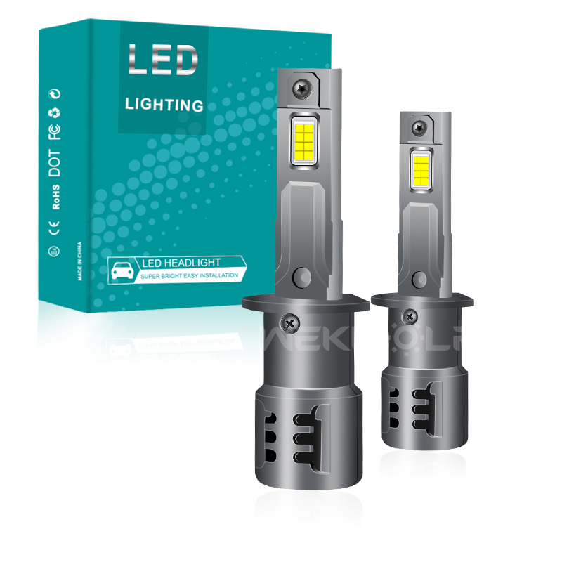 Factory Price 1:1 Design Plug and Play Wireless 48W 12V Led Car Headlight Bulbs with Fan Cooling 