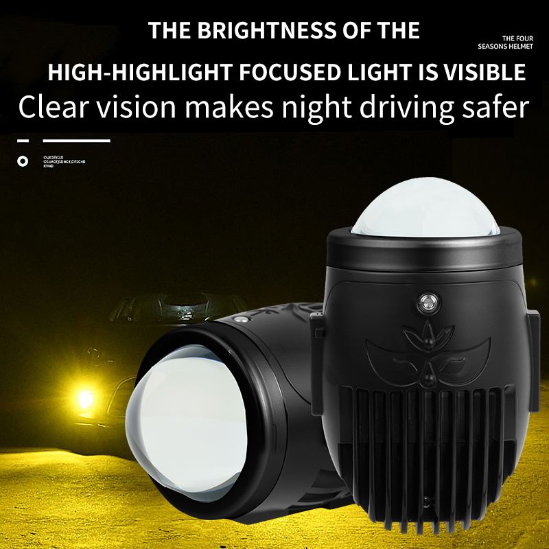 Super Bright 40W Laser Color Changing Projector Glass Lens Fog LED Lights