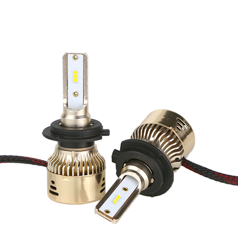 Ultra Thin Fan Car LED Light Conversion Kit Bulbs L8 H7