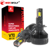 2023 New High Power LED Headlight V60 9005