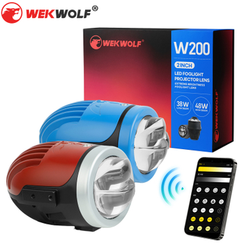 New High Quality APP Remote Control 2-inch Dual Beam Projector Lens Led Fog Light