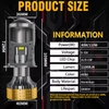T90pro Series | H4/9003/HB2 LED Headlight Bulbs with Mini Projector Lens Hi/Lo Beam 