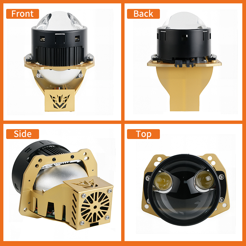  T13 Series | 3.0-Inch 124W/164W Laser Dual Direct Bi Projector Lens Car LED Headlight Bulbs