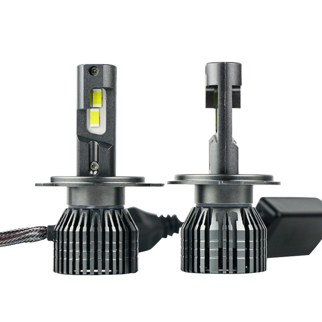 Durable Aluminum Black LED Headlight Bulb V45 H4 with High And Low Beam 