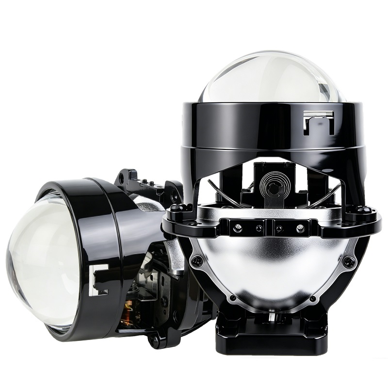 Super Bright 106W 2.0 Inch Bi-LED Projector Lens Car Headlight Retrofit Kit Bulb High Low Beam Led Projector Lens for Car Accessories