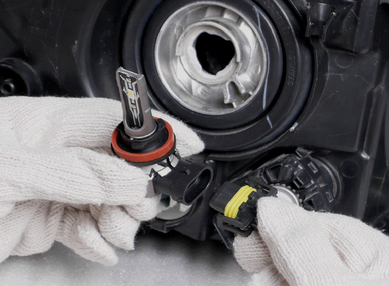 how to install led headlight bulb 9006