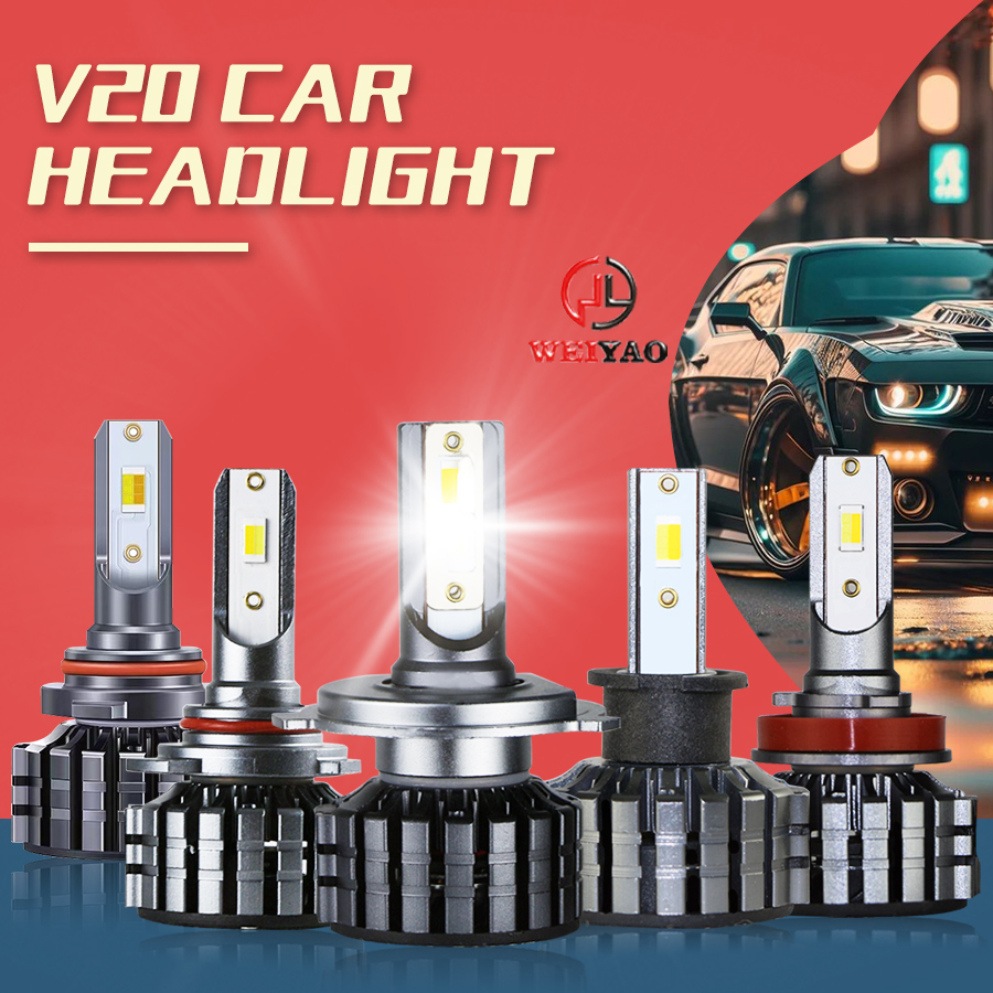 three color led headlight bulb for car details