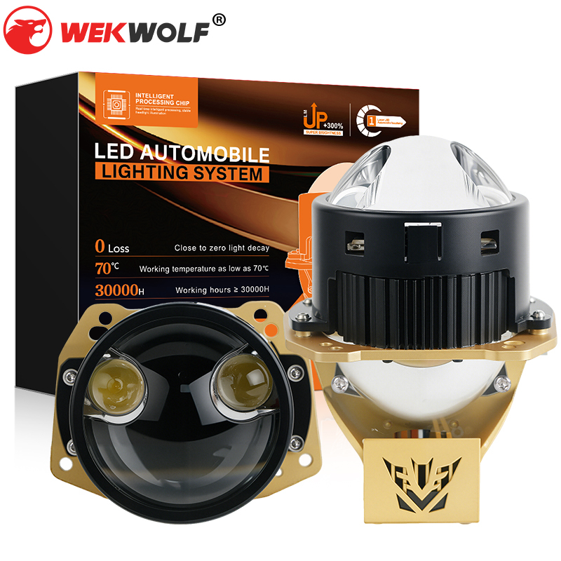  T13 Series | 3.0-Inch 124W/164W Laser Dual Direct Bi Projector Lens Car LED Headlight Bulbs
