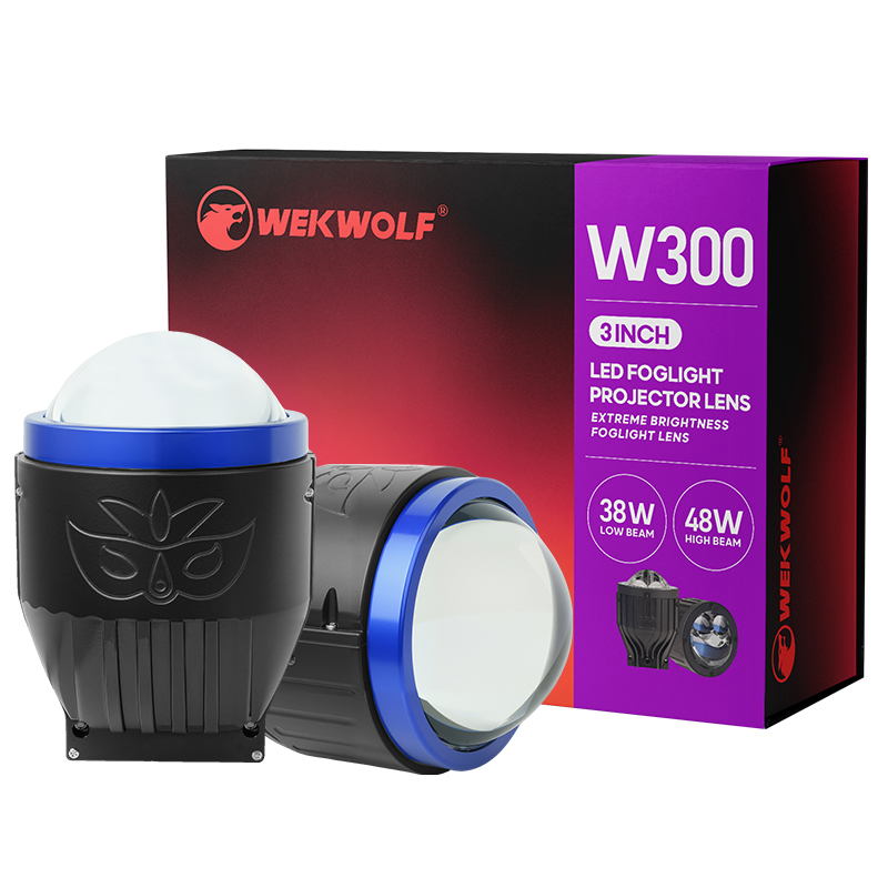2 Inch Tricolor LED Motorcycle Spotlight