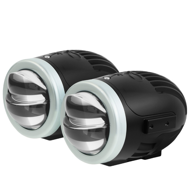 Waterproof Tri Colors 2 Inch Bi Projector Fog Light Spotlights With Remote Control